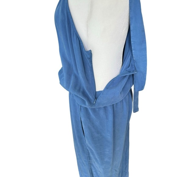 Cloth & Stone - High Neck Side Tie Wide Leg Jumpsuit Sz M - Picture 4 of 10